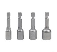 for Magnetic Nut Driver Set 4Pc 6-13mm Hex Shank for Magnetic | Strong magnetic tips, 6-13mm sizes, chrome vanadium steel, for quick release shank, fits power drills