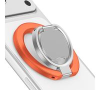 for MagSafe Magnetic Phone Ring Holder, Dual-Side Gym Magnetics Phone Grip Kickstand Finger Ring Loop Stand Grip Holder for iPhone 17/16/15/14/13/12 Series, Compatible with Magnetic Car Mount, Orange