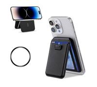 for MagSafe Wallet Stand, Multi-Slot,Compatible with iPhone Series, Super Strong Magnetism Strength, Slim, Features a Magnetic Ring, Compatible with Most Smartphones.Stylish Phone Wallet(Black)