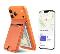 For Magsafe Wallet with Money Clip, Works with Apple Find My, 5 Card Holder, Sunset Orange, For Magsafe Wallet With Find My & Money Clip