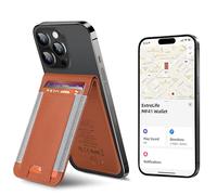 for Magsafe Wallet Works with Apple Find My, Leather Magnetic Phone Wallet