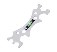 for Maintenance 8mm 30mm Socket Range Stainless Faucet Multi-Purpose Ruler Steel Wrench Having Built-in Level Tunable for Shower Hex Installation Plumbing -(1PC Wrench)