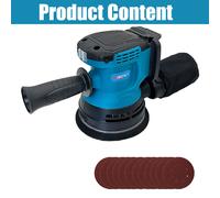 For Makita DBO180Z Li-Ion Ion Cordless Random Orbital Sander Battery 5'' Charger
