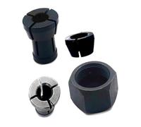 For Makita RP0900K RT0701C M361 3608B RT0702C RT0700CX2 Router for Collet for Set 4pcs Steel 6mm 6.35mm 8mm Trimmer Replacement for Woodworking for Router for Motor Accessories