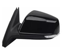 For Malibu 2010-2018 Car Exterior Side View Mirrors With Turn Signals Heated Lenses Electrically Adjustable Auto Electric Mirrors(Black-Left(Side),7 Wire)