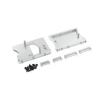 For Mangniu 1/12 Metal Servo Mount Bracket Beam Crossbeam Shock Absorber Mount For Seat Rc Crawler Car Truck Accessories Upgrades Replacements RC Car Accessories(Silver)