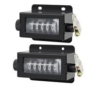 for Manual via Counter 5-Digit - 82g Tally Pull-Type Handle Screw-Mounted Rotating Mechanical D67f Counter Hand Industrial Resettable Applications (0-99999 Range) Counting