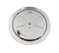 For Marine And RV 125mm Stainless Steel Ventilation Grille With Adjustable Exhaust Vent And Side Mounted Regulator For Airflow Management(6 inche)