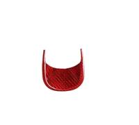 For Maserati For Ghibli 2014-2022 Carbon Fiber Car Dashboard Clock Decorative Cover Sticker Car Interior Accessories Car Trim Interior(Red Carbon)