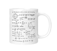 For Math Beverages - Ceramic Equation Cups 320 ml, Physics Coffee for Hot and Cold Tea Milk Juice Water Drink Milk Tea Yogurt