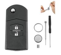 For Mazda 2 3 5 6 RX-8 MX-5 Key Fob 2 Buttons Car Key Fob Case Battery CR1620 Pin Removal Tool