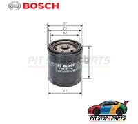 For Mazda 2 Oil Filter Bosch F026407085 High Efficiency Replacement 2014-2025