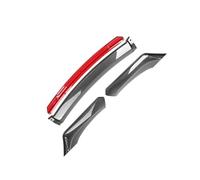 For Mazda 3 6 Cx5Car Front Bumper Lip Chin Spoiler Splitter Diffuser Body Kits Scratch Trim Air Dam(Carbon Fiber and Red)