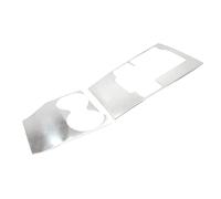For Mazda 3 BP 2019-2025 Car Central Console Gear Shift Panel Trim Cover Water Cup Frame MCQNDS(A and B Silver)