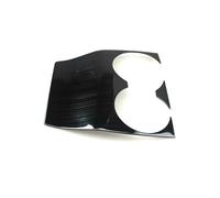 For Mazda 3 BP 2019-2025 Car Central Console Gear Shift Panel Trim Cover Water Cup Frame MCQNDS(A Black)