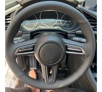 For Mazda 3 For Axela 2019 2020 For CX 30 2020 For MX 30 2020 Car Steering Wheel Braid Cover Auto Interior Accessories Wheel Sleeve Protector(Yellow Thread)