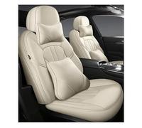 For Mazda 6 2004-2012 Luxury Full Set Car Seat Covers Leather Interior Auto Protector Seat Cushions(Beige,7PCS)