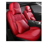 For Mazda 6 2004-2012 Luxury Full Set Car Seat Covers Leather Interior Auto Protector Seat Cushions(Red,7PCS)