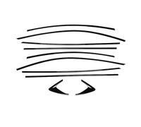 For Mazda 6 For ATENZA 2014-2021 10pcs ABS Glossy Black Side Car Window Molding Strip Cover Trim WEFOLEN