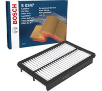 Bosch S0347 Car Air Replacement Filter | Separates Particles from the Air Intake - Moisture-resistant plus High Tensile Strength