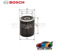 For Mazda B-Series Oil Filter Bosch 0451103357 121 mm High Performance 1999-2006