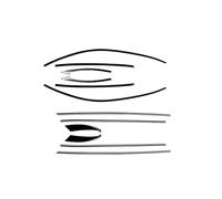 For Mazda CX-5 2017 2018 2019 2020 2021 2022 2023 Car Window Strip Molding Cover Trim JUNOOS(All windows 12PCS)