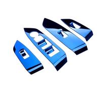 For Mazda CX-5 CX5 2017 2018 2019 2020 LHD Window Switch Panel Adjust Cover Trim Stickers Strips Decoration HLWXMDZ(Blue)