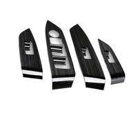 For Mazda CX-5 CX5 2017 2018 2019 2020 LHD Window Switch Panel Adjust Cover Trim Stickers Strips Decoration HLWXMDZ(Black)