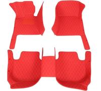 For Mazda CX-5 CX5 KF 2017 2018 2019 2020 2021 2022 2023 Custom 3D PU Leather Car Floor Mats Interior Accessories AJOHBM(Red)