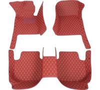 For Mazda CX-5 CX5 KF 2017 2018 2019 2020 2021 2022 2023 Custom 3D PU Leather Car Floor Mats Interior Accessories AJOHBM(Wine Red)