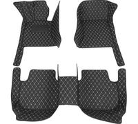 For Mazda CX-5 CX5 KF 2017 2018 2019 2020 2021 2022 2023 Custom 3D PU Leather Car Floor Mats Interior Accessories AJOHBM(Black White)
