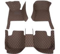 For Mazda CX-5 CX5 KF 2017 2018 2019 2020 2021 2022 2023 Custom 3D PU Leather Car Floor Mats Interior Accessories AJOHBM(Coffee)