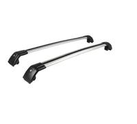 For Mazda CX-90 2024 2025 2026 2PCS Cross Bar Ajustable Roof Rail Rack Lockable Cargo Bars Auto parts(Black and silver)