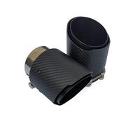 For Mazda CX5 CX4 Carbon Fiber Tail Throat 80mm Inlet 101mm Outlet Staight-Sided Matte Exhaust Pipe Tip