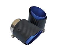For Mazda CX5 CX4 Carbon Fiber Tail Throat 80mm Inlet 101mm Outlet Staight-Sided Matte Exhaust Pipe Tip