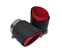 For Mazda CX5 CX4 Carbon Fiber Tail Throat 80mm Inlet 101mm Outlet Staight-Sided Matte Exhaust Pipe Tip