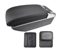 For Mazda For CX-3 2015-2018 Car Armrest Dual For Arm Rest Cup Center Console Box Leather Car Armrest Box(Black Thread)