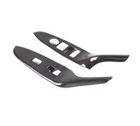 For Mazda MX-5 2016-2023 Real Carbon Fiber Window Lifting Button Decorative Frame Sticker BLNETU