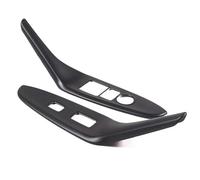 for Mazda MX-5 2016-2023 Window Lifting Button Decorative Frame Sticker ABS Carbon Fiber HRQCTIM(ABS matt Black)