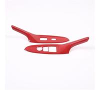 for Mazda MX-5 2016-2023 Window Lifting Button Decorative Frame Sticker ABS Carbon Fiber HRQCTIM(ABS red)