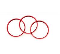 For Mazda MX-5 CX-3 2 RF ND Aluminum Alloy Car Central Air Conditioning Vent Outlet Ring Decorative Trim Cover(Red)