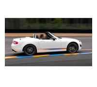 for Mazda MX-5 Side Stripe Skirt Sticker Vinyl Decal, Car Body Graphics Stickers Accessories,Red