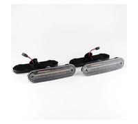 For Mazda NA For Miata MX-5 4PCS Front Rear LED Side Marker Lights Car Signal Lamp Clear Amber Red Lamps Mirror Indicator Light(Clear Lens)