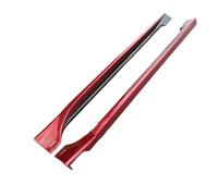 For Mazda3 For Axela 2014 2015 2016 2017 2018 2019 2Piece/1Set ABS Paint Side Skirts Protector Cover Vehicle Side Skirt(Red)