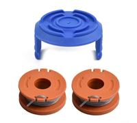 For McGregor MET2523 For Gardenline CGT18KL2 Trimmer Spool Kit with Cover Cap Auto Feed System 2.5 Meter 1.5mm Heavy Duty Nylon Line per Spool