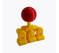 For Mechanical Keyboard DIY 3D Printed Joystick Conversion Kit 4-Way WASD Game Controller Keycap Set, Arcade Style Gaming Lever for Street Fighter & Retro Games (Yellow)