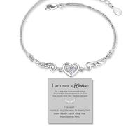 For Memorial - Even Death Can't Stop Me From Loving Him Wings Bracelet, Angel Memorial Bracelets for Women Loss of Husband, Memorial Jewelry Gifts for Loss loved one (White)
