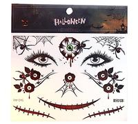 For Men Women Face Body Temporary TattoosSpider Net Sticker Halloween Party Makeup Stickers Waterproof FakesTattoo Face Stickers For Children Kids Pumpkin Makeup Halloween