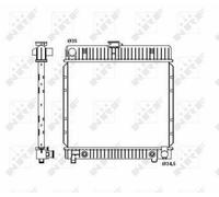 FOR MERCEDES 300 S123 W123 2.9D 76 to 85 Radiator 1235000603 1235000703