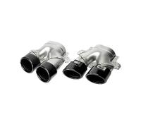 For Mercedes AMG C43 W205 S205 C205 A205 Facelift 2019+ Quad Exhaust Tips Exhaust Pipe End Pipe(Black)